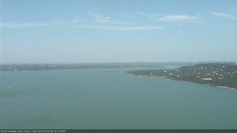 Lake Travis webcam, June 15, 2016 11:35 AM CT