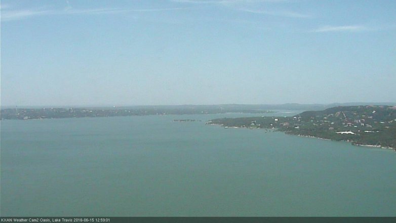 Lake Travis webcam, June 15, 2016 12:05 PM CT