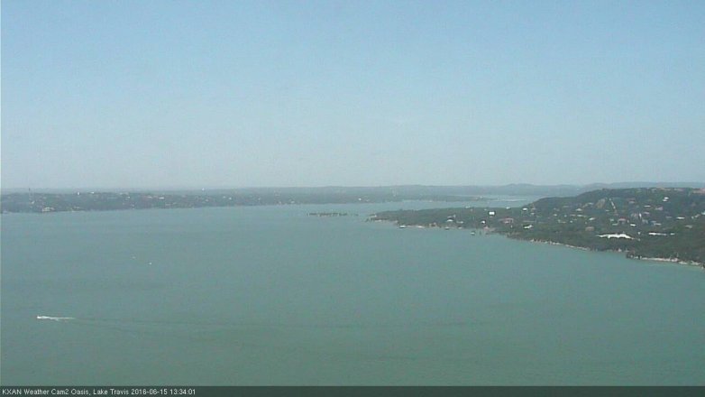 Lake Travis webcam, June 15, 2016 12:40 PM CT