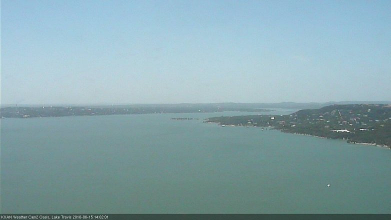Lake Travis webcam, June 15, 2016 1:05 PM CT