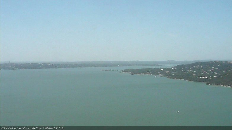 Lake Travis webcam, June 15, 2016 1:20 PM CT