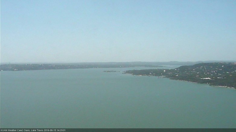 Lake Travis webcam, June 15, 2016 1:35 PM CT