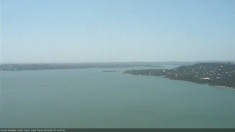 Lake Travis webcam, June 15, 2016 1:40 PM CT