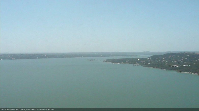 Lake Travis webcam, June 15, 2016 1:45 PM CT