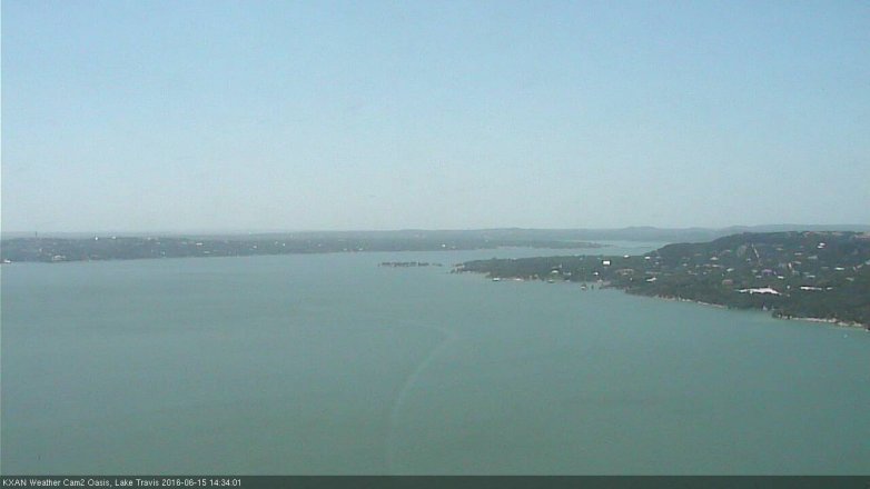 Lake Travis webcam, June 15, 2016 1:55 PM CT