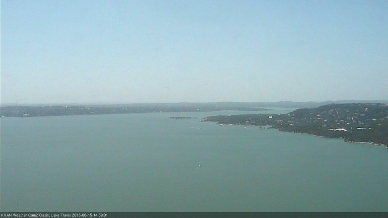 Lake Travis webcam, June 15, 2016 2:05 PM CT