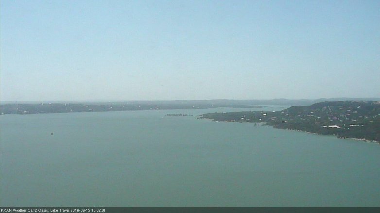 Lake Travis webcam, June 15, 2016 2:15 PM CT