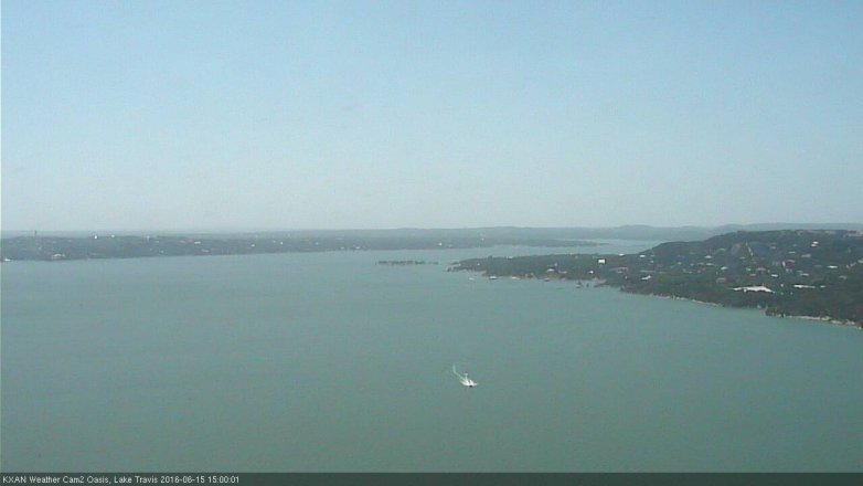 Lake Travis webcam, June 15, 2016 2:30 PM CT