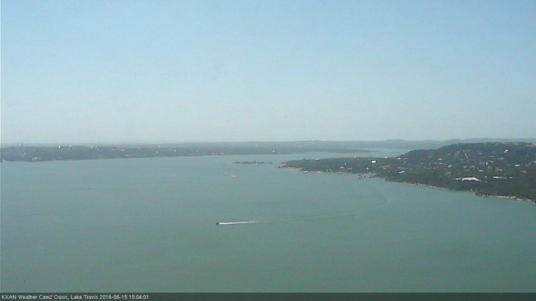 Lake Travis webcam, June 15, 2016 2:35 PM CT