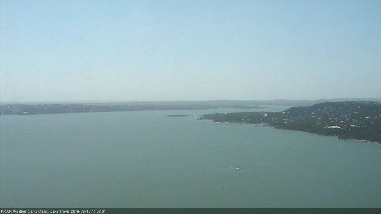 Lake Travis webcam, June 15, 2016 2:45 PM CT