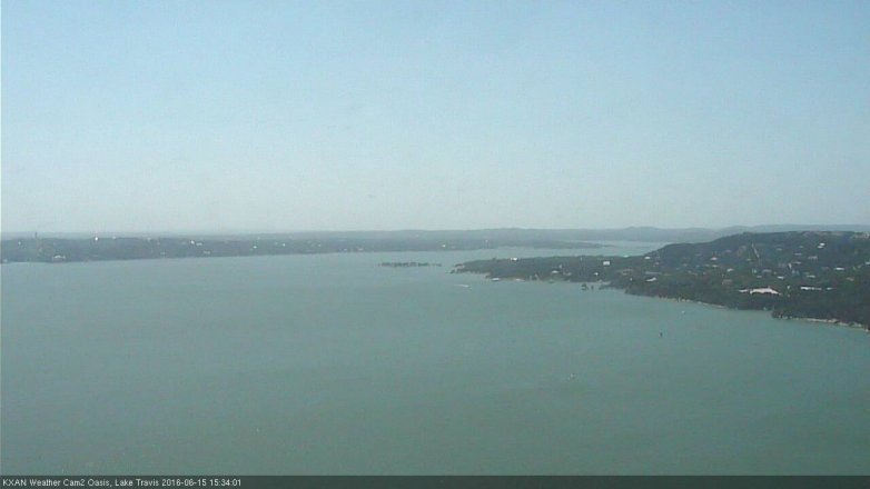Lake Travis webcam, June 15, 2016 2:55 PM CT