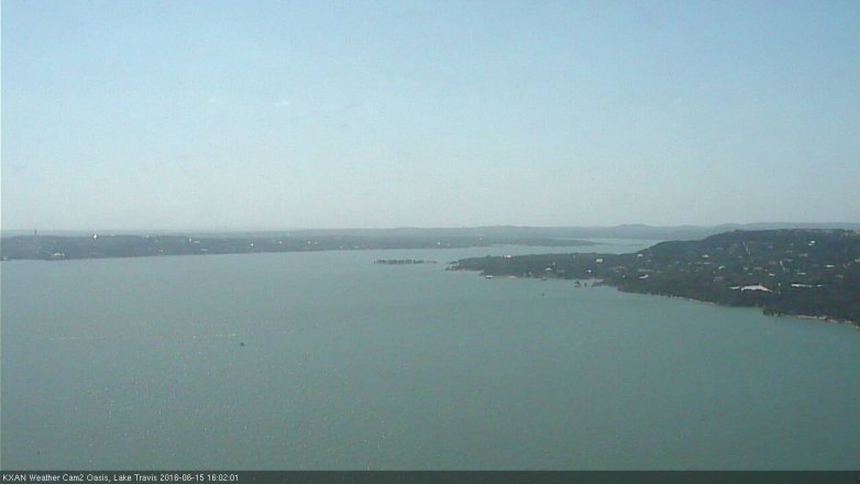 Lake Travis webcam, June 15, 2016 3:15 PM CT