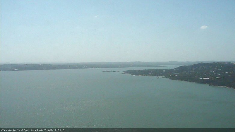 Lake Travis webcam, June 15, 2016 3:20 PM CT