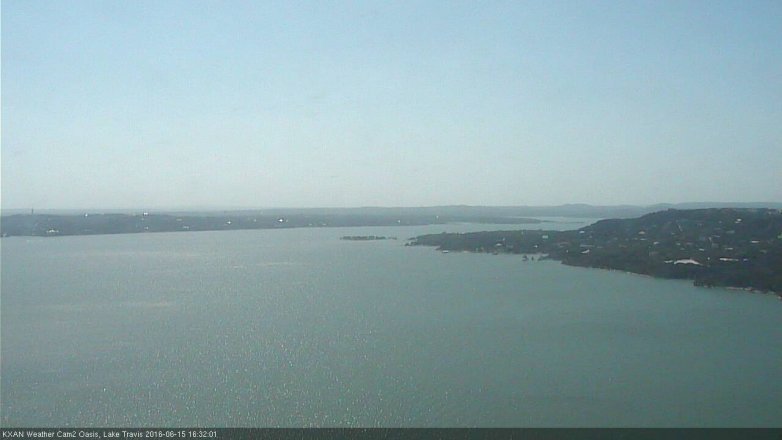 Lake Travis webcam, June 15, 2016 3:40 PM CT