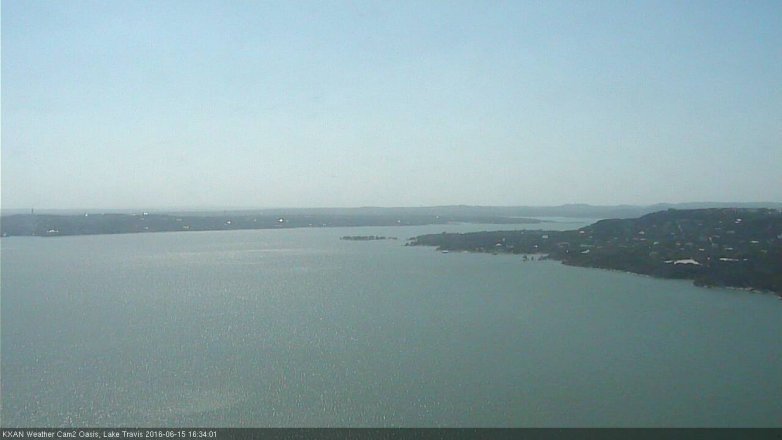 Lake Travis webcam, June 15, 2016 3:45 PM CT