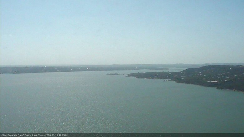 Lake Travis webcam, June 15, 2016 3:55 PM CT