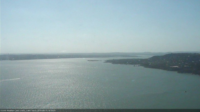 Lake Travis webcam, June 15, 2016 4:15 PM CT