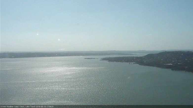 Lake Travis webcam, June 15, 2016 4:30 PM CT