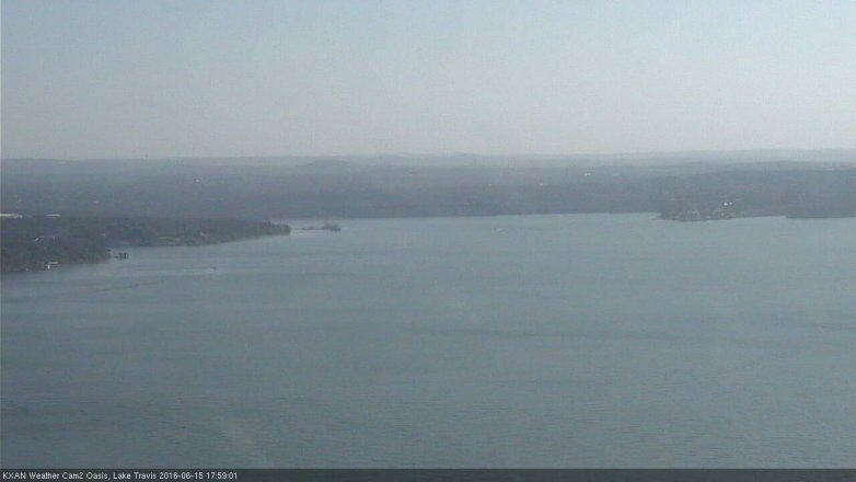 Lake Travis webcam, June 15, 2016 5:15 PM CT