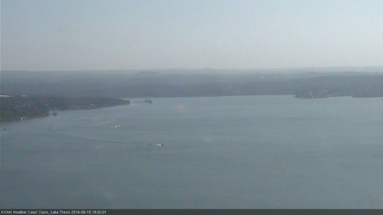 Lake Travis webcam, June 15, 2016 5:20 PM CT