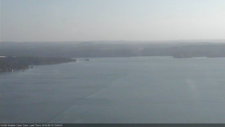 Lake Travis webcam, June 15, 2016 6:15 PM CT