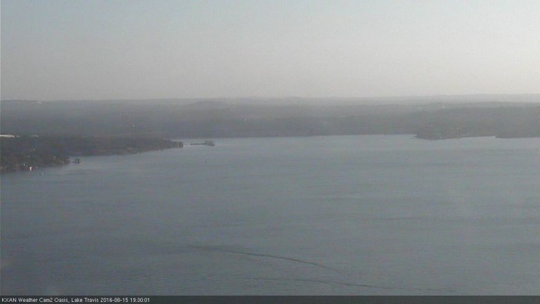 Lake Travis webcam, June 15, 2016 6:50 PM CT
