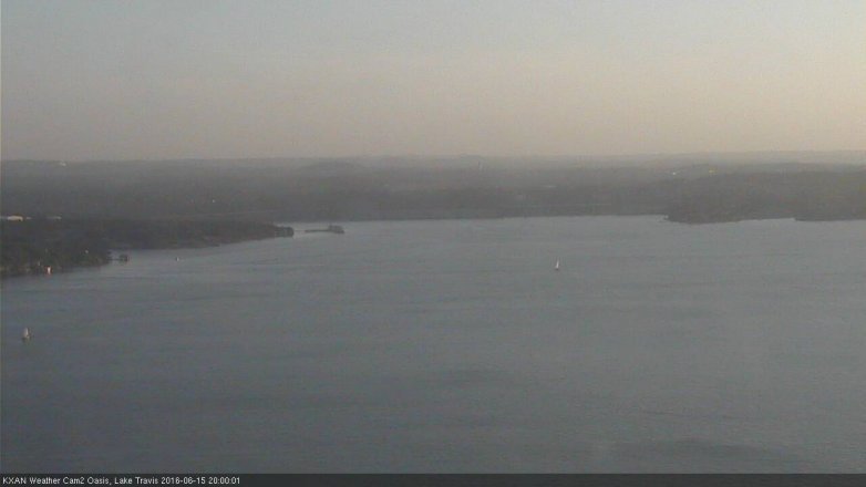 Lake Travis webcam, June 15, 2016 7:05 PM CT