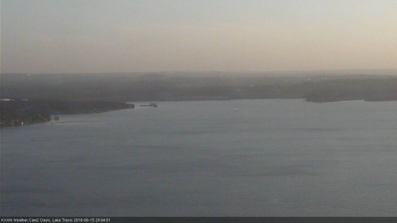 Lake Travis webcam, June 15, 2016 7:15 PM CT