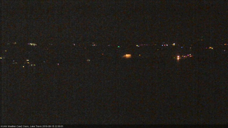 Lake Travis webcam, June 15, 2016 9:05 PM CT