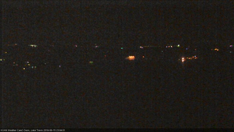 Lake Travis webcam, June 15, 2016 10:15 PM CT