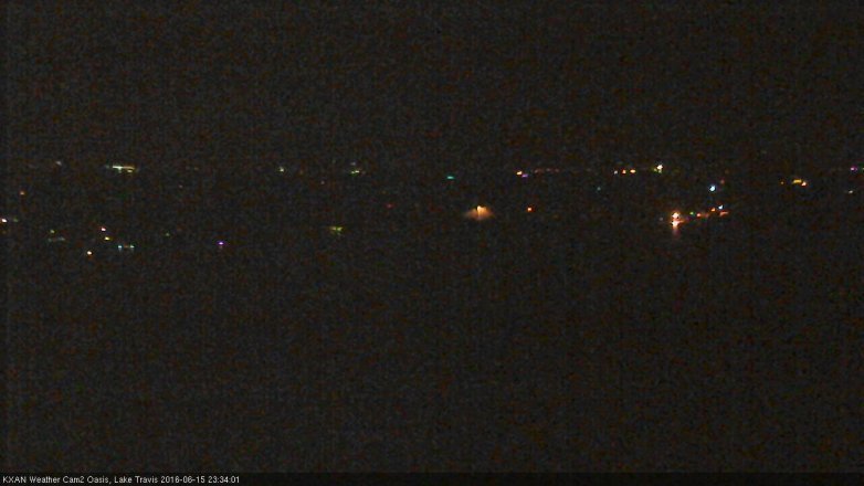 Lake Travis webcam, June 15, 2016 10:40 PM CT