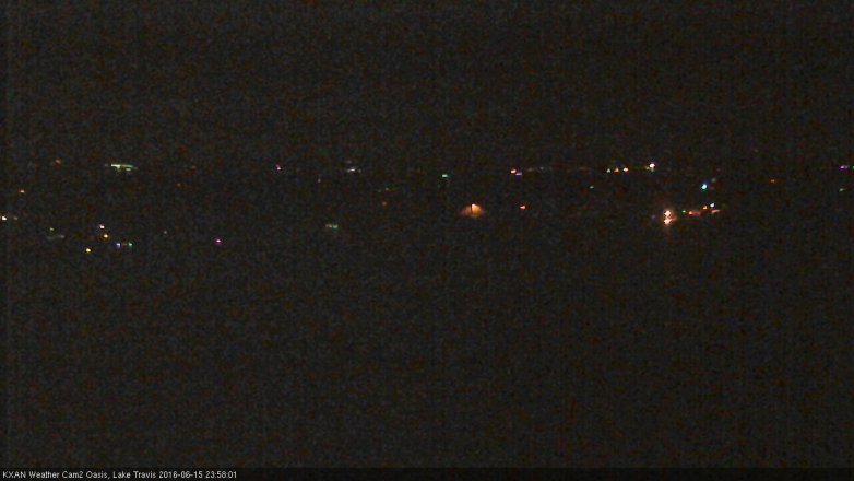 Lake Travis webcam, June 15, 2016 11:10 PM CT