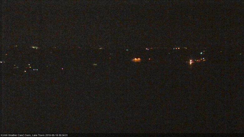 Lake Travis webcam, June 15, 2016 11:45 PM CT