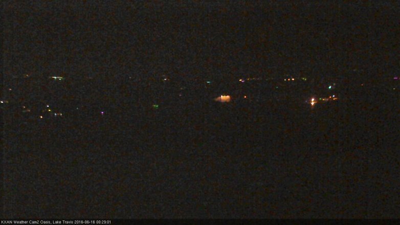 Lake Travis webcam, June 15, 2016 11:50 PM CT