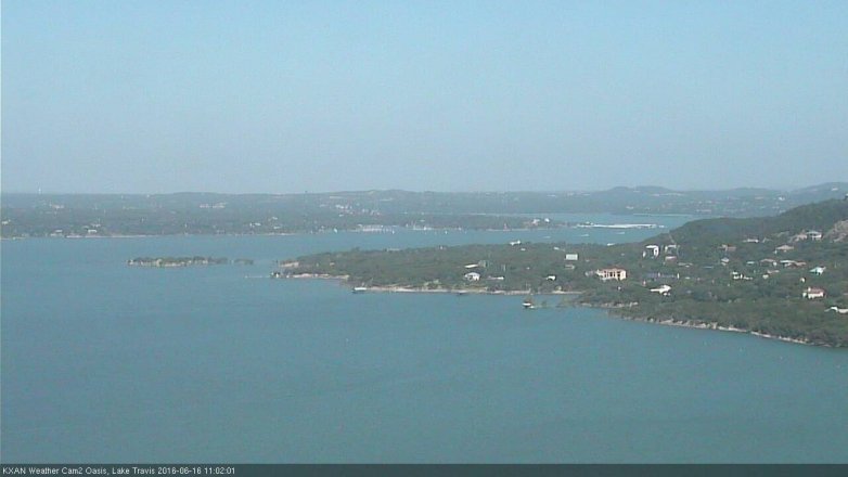 Lake Travis webcam, June 16, 2016 10:10 AM CT