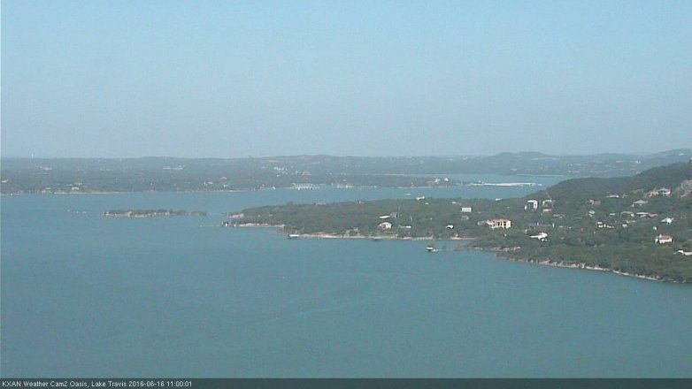 Lake Travis webcam, June 16, 2016 10:15 AM CT