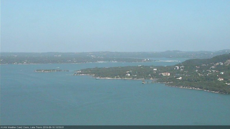 Lake Travis webcam, June 16, 2016 10:20 AM CT