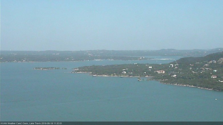 Lake Travis webcam, June 16, 2016 11:00 AM CT