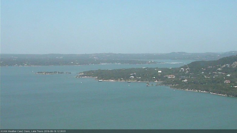 Lake Travis webcam, June 16, 2016 11:45 AM CT
