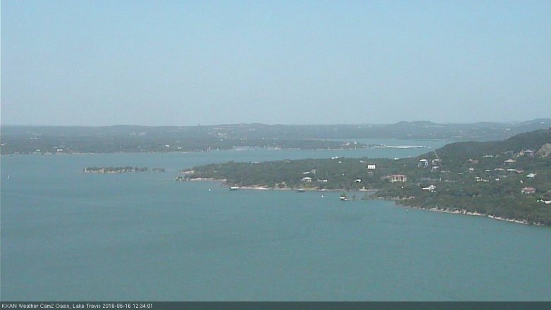 Lake Travis webcam, June 16, 2016 11:50 AM CT