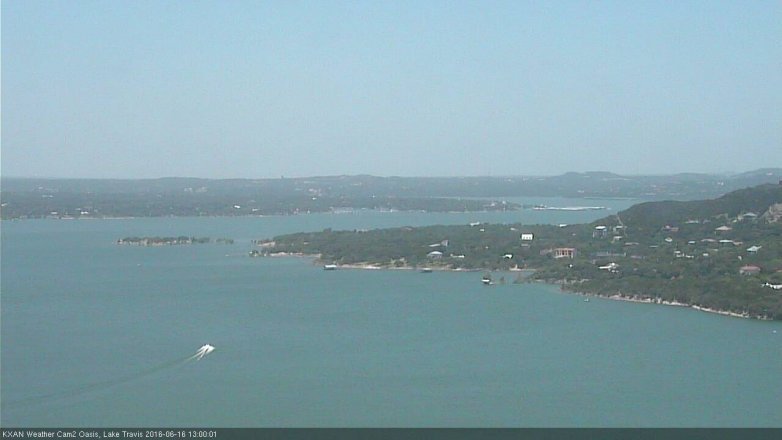 Lake Travis webcam, June 16, 2016 12:25 PM CT