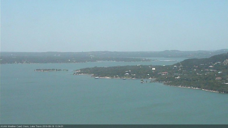 Lake Travis webcam, June 16, 2016 12:40 PM CT