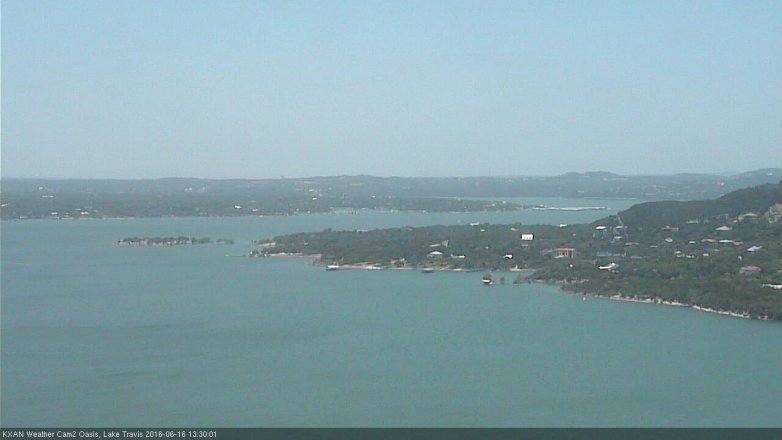 Lake Travis webcam, June 16, 2016 1:00 PM CT