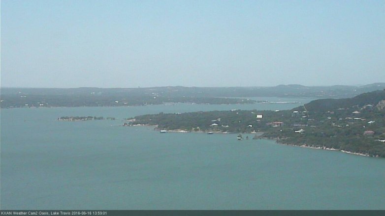 Lake Travis webcam, June 16, 2016 1:20 PM CT