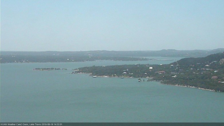 Lake Travis webcam, June 16, 2016 1:45 PM CT