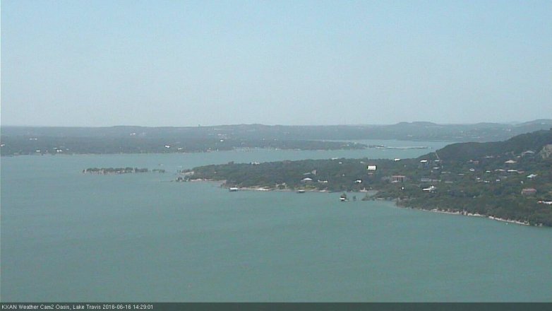 Lake Travis webcam, June 16, 2016 1:50 PM CT