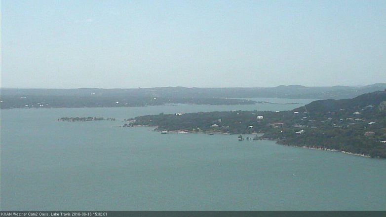 Lake Travis webcam, June 16, 2016 2:40 PM CT