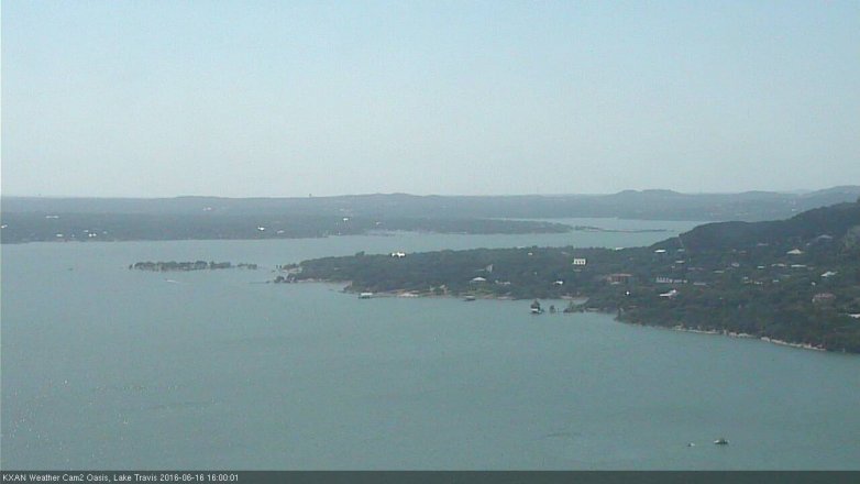 Lake Travis webcam, June 16, 2016 3:05 PM CT