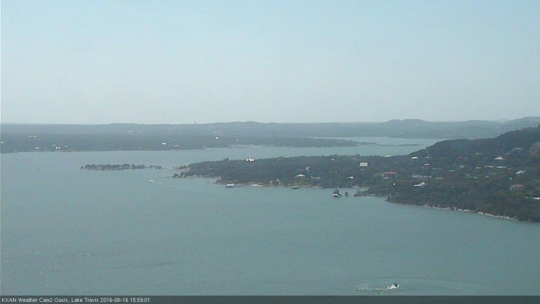 Lake Travis webcam, June 16, 2016 3:15 PM CT
