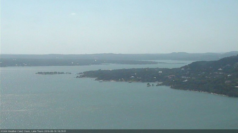 Lake Travis webcam, June 16, 2016 3:35 PM CT